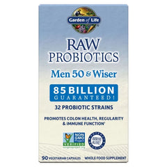 Raw Probiotics Men Cooler 50 & Wiser 90 Capsules