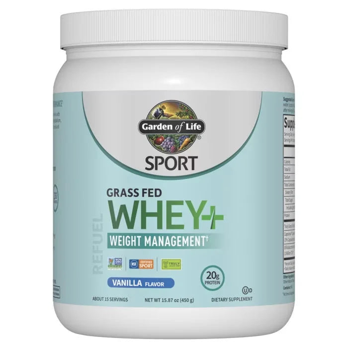 Sport Grass Fed Whey+ Weight Management Protein Powder - Vanilla