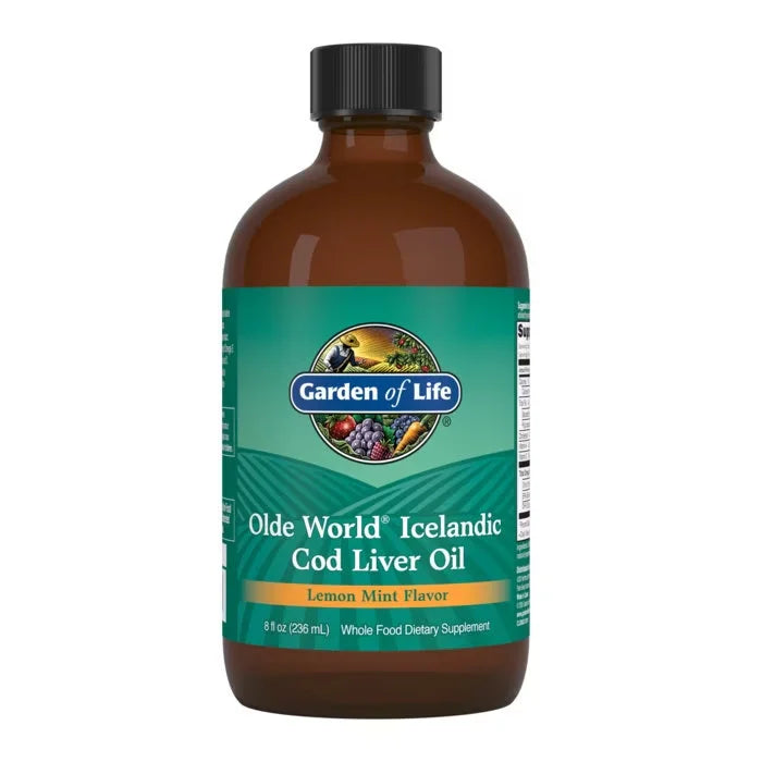 Olde World Icelandic Cod Liver Oil Lemon Mint - 8 fl oz (236 ml) Liquid