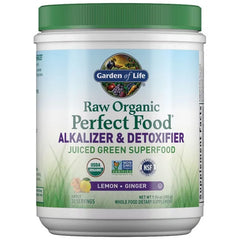Raw Organic Perfect Food Alkalizer and Detoxifier Lemon-Ginger 9.94oz (282g) Powder