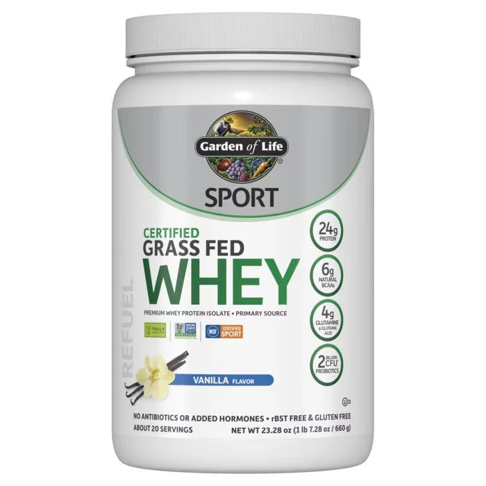 SPORT Certified Grass Fed Whey Powder - Vanilla